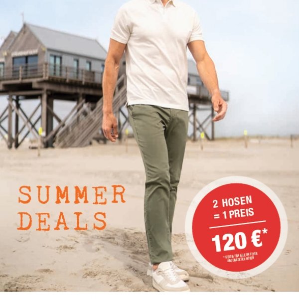2 Hosen 1 Preis – der Sommerdeal des Jahres